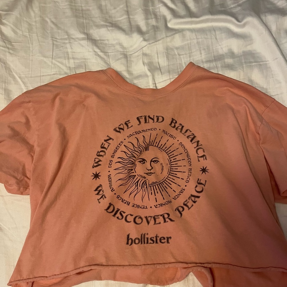 holister size m crop t